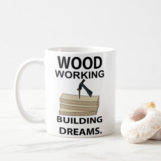 Mug Menuisier ébéniste charpentier (Avec donut)