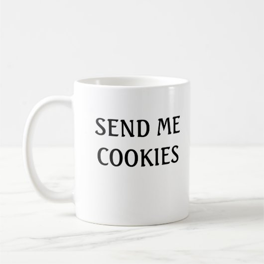 Mug M'envoyer des cookies (Gauche)