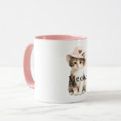 Mug Meow Cat Pink Hat Heart (Devant gauche)