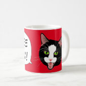 Mug MEOW de CAFÉ de conversation de chat ! par (Devant droit)