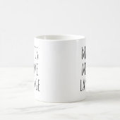 Mug Meow est mon langage d'amour Texte minimal Chat (Centre)