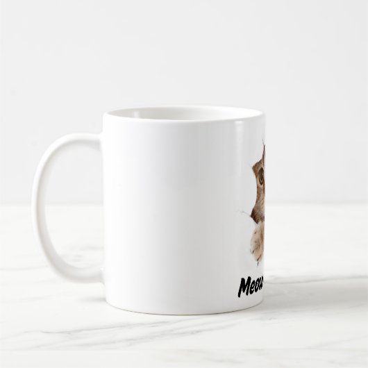 Mug Meow Is the Time - Cute Cat (Gauche)