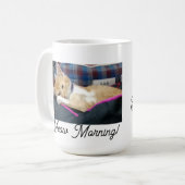 Mug Meow Morning, photo, texte, texte arrière, remplaç (Devant gauche)
