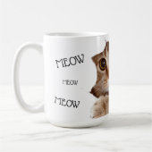 Mug Meow Smell Nip Funny Chat Photo (Gauche)