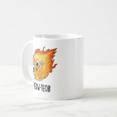 Mug Meow-teor drôle Meteor Pun (Devant gauche)