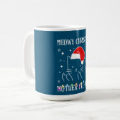 Mug Meowa Catmas Mère Fluffer Funny Chat Noël (Devant gauche)