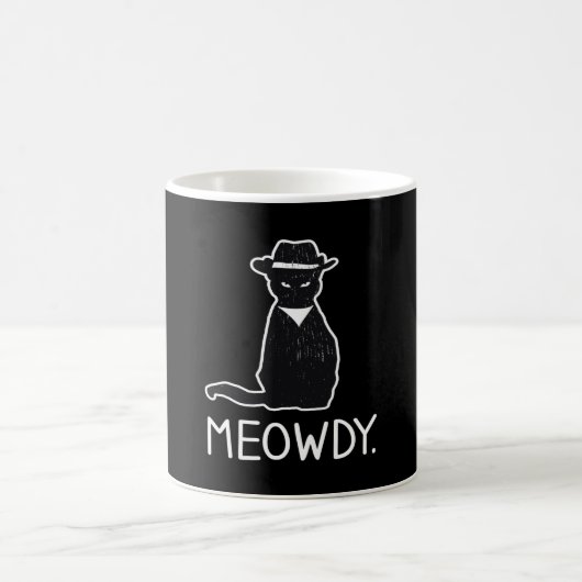 Mug Meowdy Cat Kitten Cute Casquette (Centre)