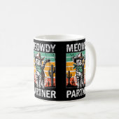 Mug Meowdy Partenaire Cowboy Chat Propriétaires Cat Mo (Devant droit)