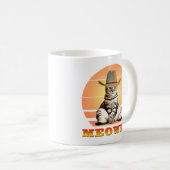 Mug Meowny Funny Cowboy Chat (Devant droit)