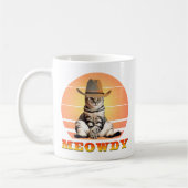 Mug Meowny Funny Cowboy Chat (Gauche)