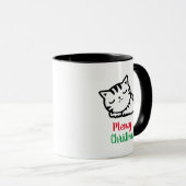 Mug Meowny Noël Dormir Kitty (Devant droit)