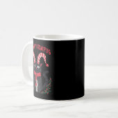 Mug Meowry Krampus Funny Krampus Is Coming To Town Cat (Devant gauche)