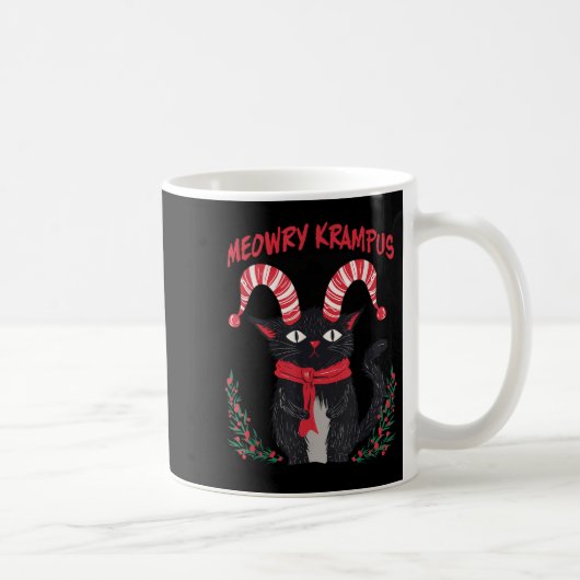 Mug Meowry Krampus Funny Krampus Is Coming To Town Cat (Droite)