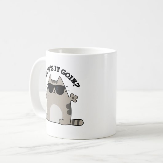 Mug Meow's It Goin Funny Cat Pun (Devant gauche)