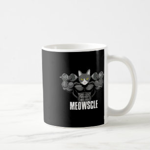 Mug Meowscle Dumbells Fitness Fitness Muscle