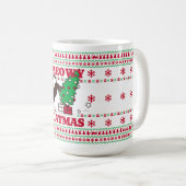 Mug Meowy Catmas Conception de vacances - Festive et a (Devant droit)