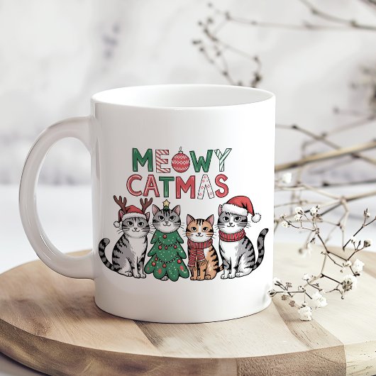 Mug Meowy Catmas Cute Christmas Cats – Funny Holiday