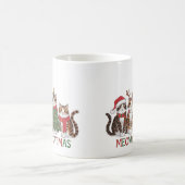 Mug Meowy Catmas Funny Christmas Cats Holiday Gift (Centre)