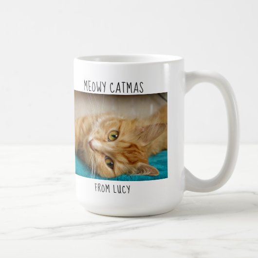 Mug Meowy Catmas le plus grand chat du monde Photo du (Droite)