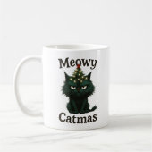 Mug Meowy Catmas Moody cat (Gauche)