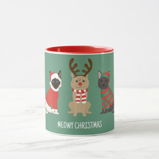 Mug Meowy Christmas Cats (Centre)