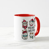 Mug Meowy Christmas Cats (Devant droit)