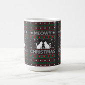 Mug Meowy Christmas Chat Ugly Sweater T-Shirt (Centre)