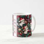 Mug Meowy Christmas - Personnalisé (Devant droit)