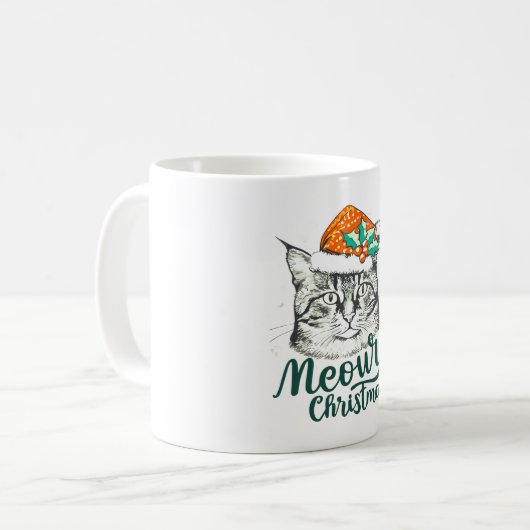 Mug Meowy kitty Christmas (Devant gauche)