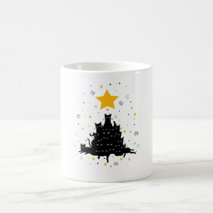Mug Meowy sapin de Noël, drôles de félins