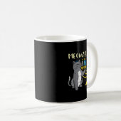 Mug Meowzel Tov Jewish Cat Funny Hanukkah Chanukah Pjs (Devant droit)