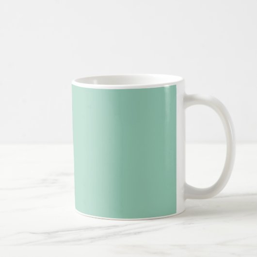 Mug Mer clair Vert Mode Couleur Tendance Mer Mousse (Droite)