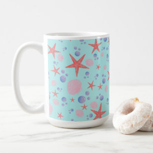Mug Mer Cute Coquille étoile de mer Côte Été Plage Océ