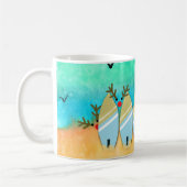 Mug Mer et salutations Noël personnalisé (Gauche)