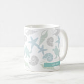 Mug Mer et salutations Seashell Vacances côtières (Devant droit)