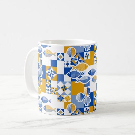 Mug Mer et tuiles (Devant gauche)