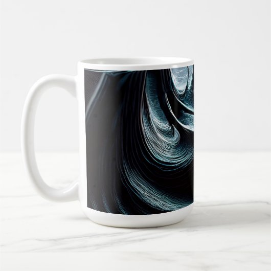 Mug Mer Noire Chaotique balayée Par Les Vents De Tempê (Gauche)