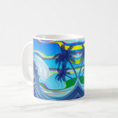 Mug Mer Océan Grande Vague Eau (Devant gauche)