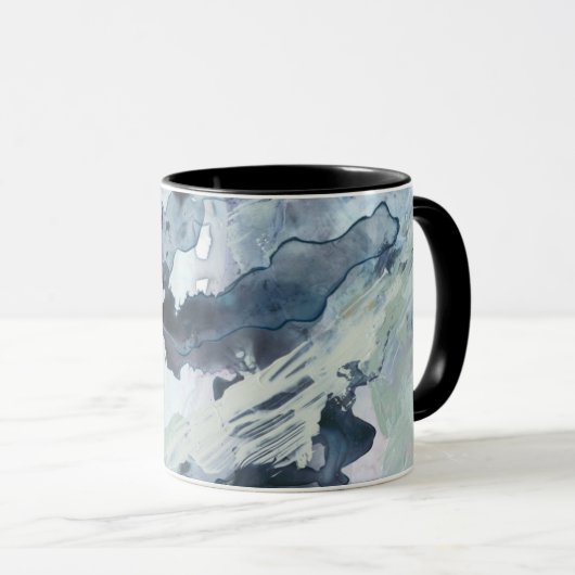 Mug Mer polyphonique - Bleu (Devant droit)