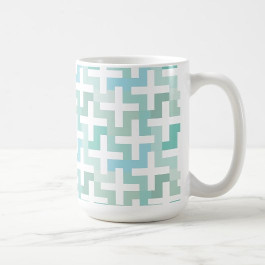 Mug Mer vert géométrique (Droite)