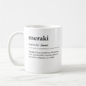Mug Meraki définition grec inspiration citation (Gauche)