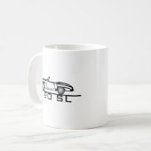 Mug Mercedes 190 SL Type 121 (Devant gauche)