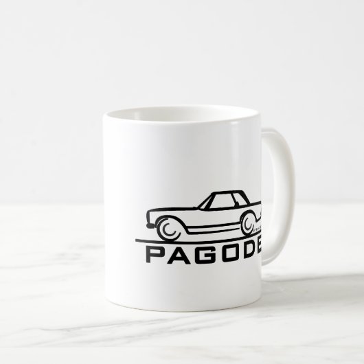 Mug Mercedes SL Pagode avec script (Devant droit)