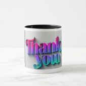 Mug Merci 3D dynamique (Centre)
