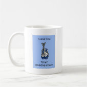 Mug Merci à l'entraîneur de course masculin (Gauche)