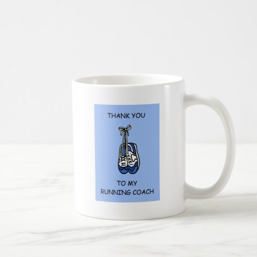 Mug Merci à l'entraîneur de course masculin (Droite)