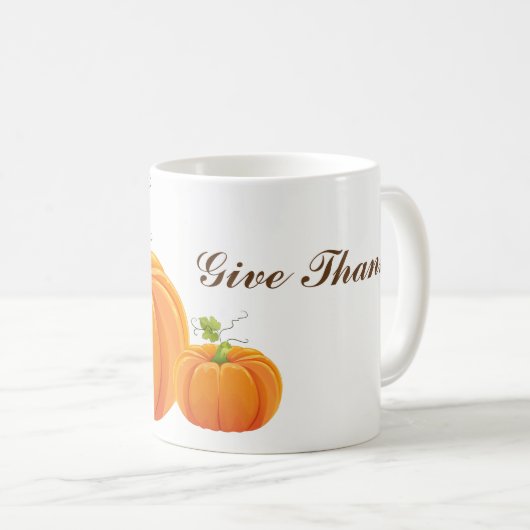 Mug Merci à Thanksgiving Mug-Give (Devant droit)
