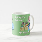 Mug Merci à un enseignant masculin (Devant droit)