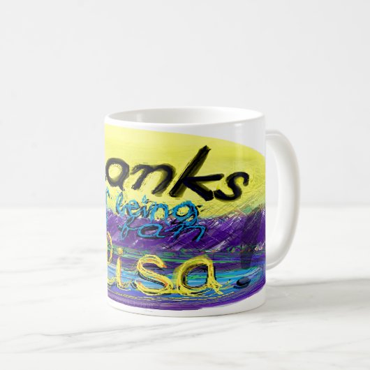 Mug MERCI Alisa ! (Devant droit)