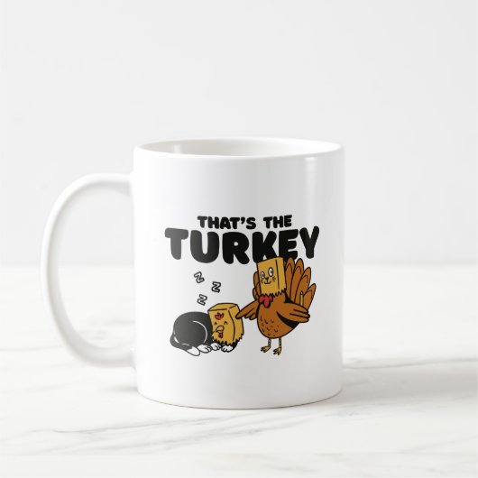 MUG MERCI AMUSANT CHAT TURQUI EST LA TURQUIE (Gauche)